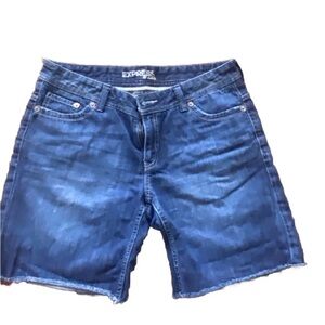 Express Women's Blue Denim Shorts